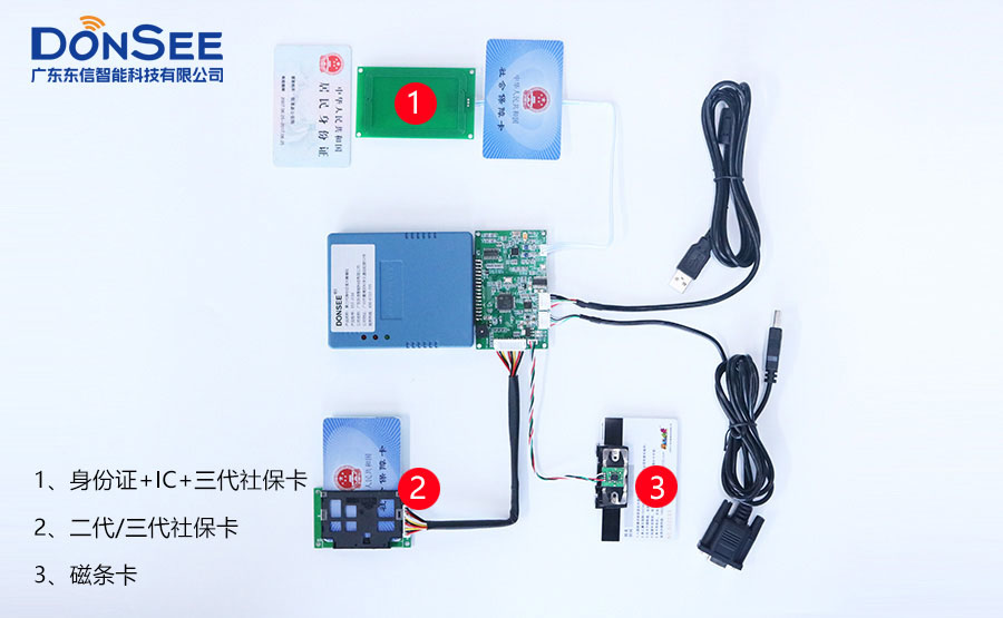 多功能身份证社保卡读卡器模组