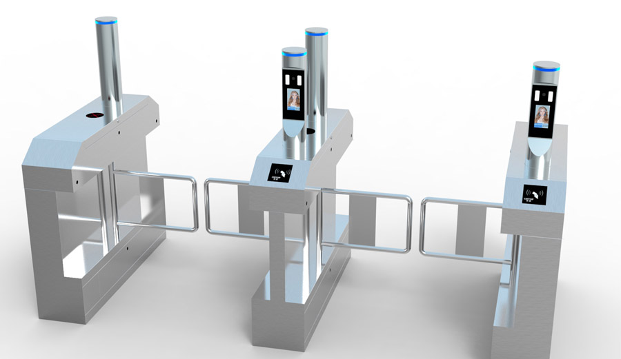 东信小钢炮人脸识别闸机通道系统效果图