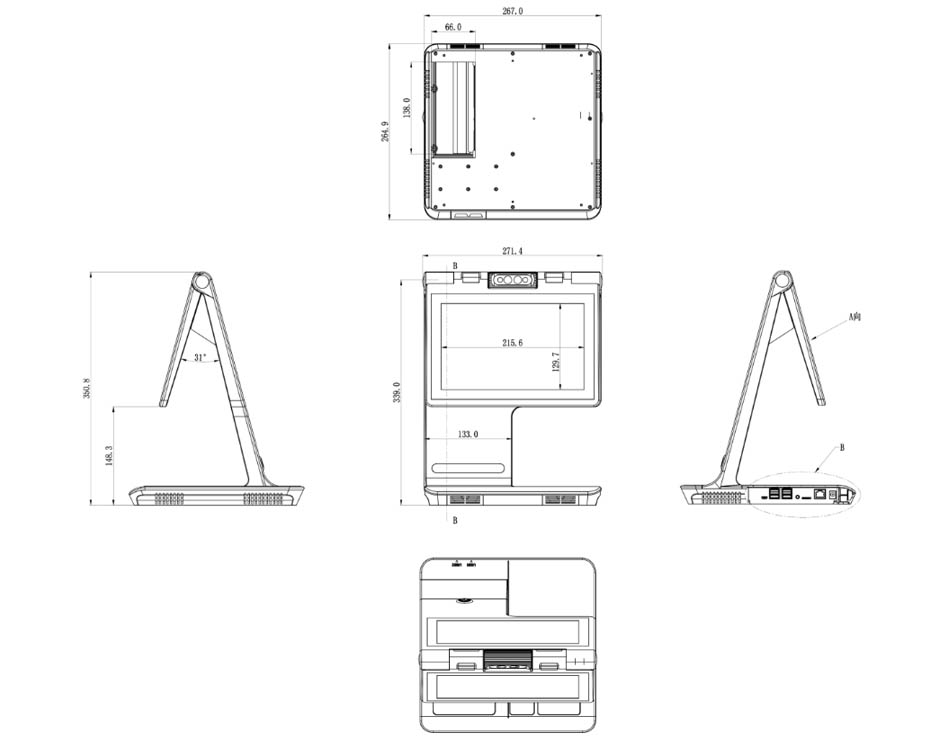 东信EST-R5S双屏人证访客终端