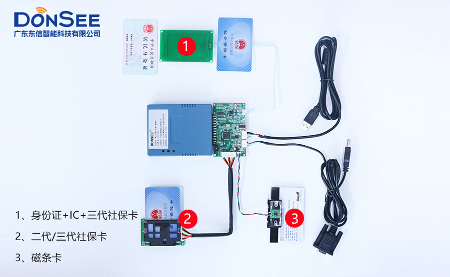 东信读身份证社保卡读卡器模组